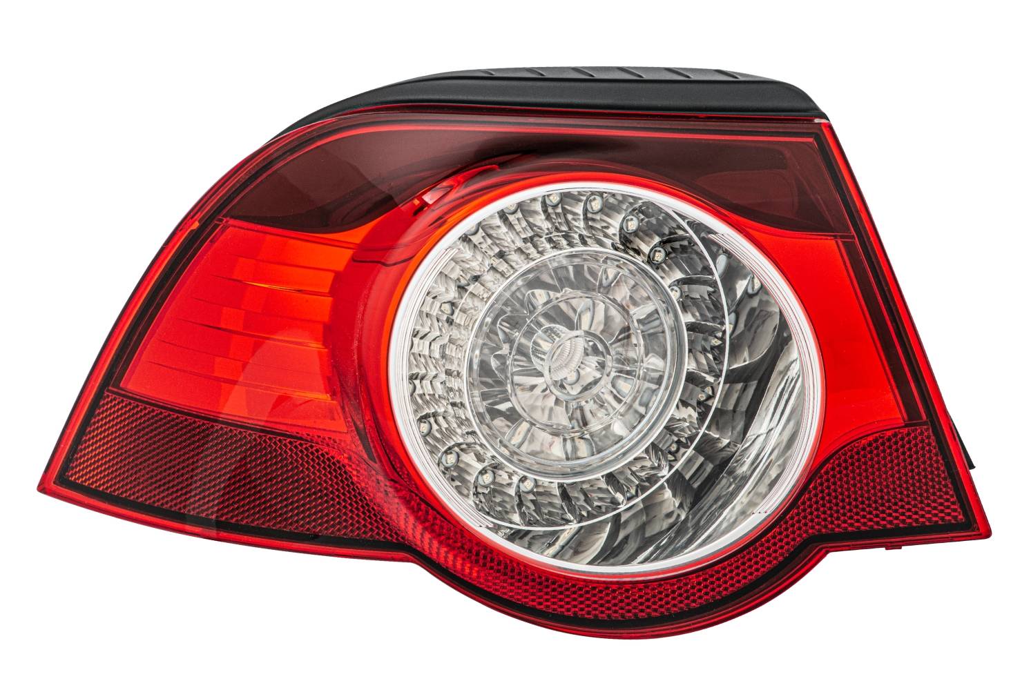 HELLA 2VA 009 246-131 Heckleuchte - LED - glasklar/rot - äusserer Teil - links - für u.a. VW Eos (1F