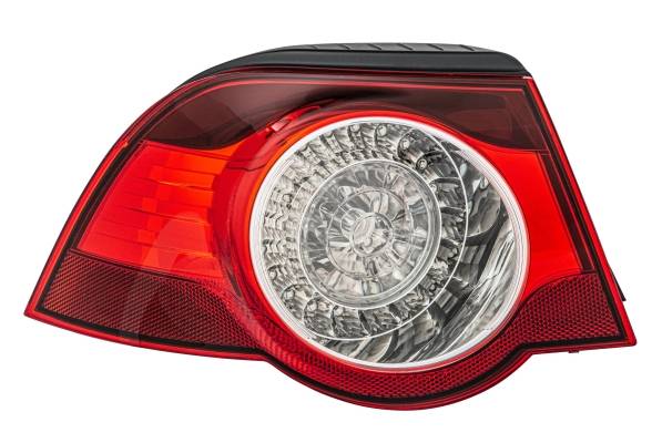 HELLA 2VA 009 246-131 Heckleuchte - LED - glasklar/rot - äusserer Teil - links - für u.a. VW Eos (1F