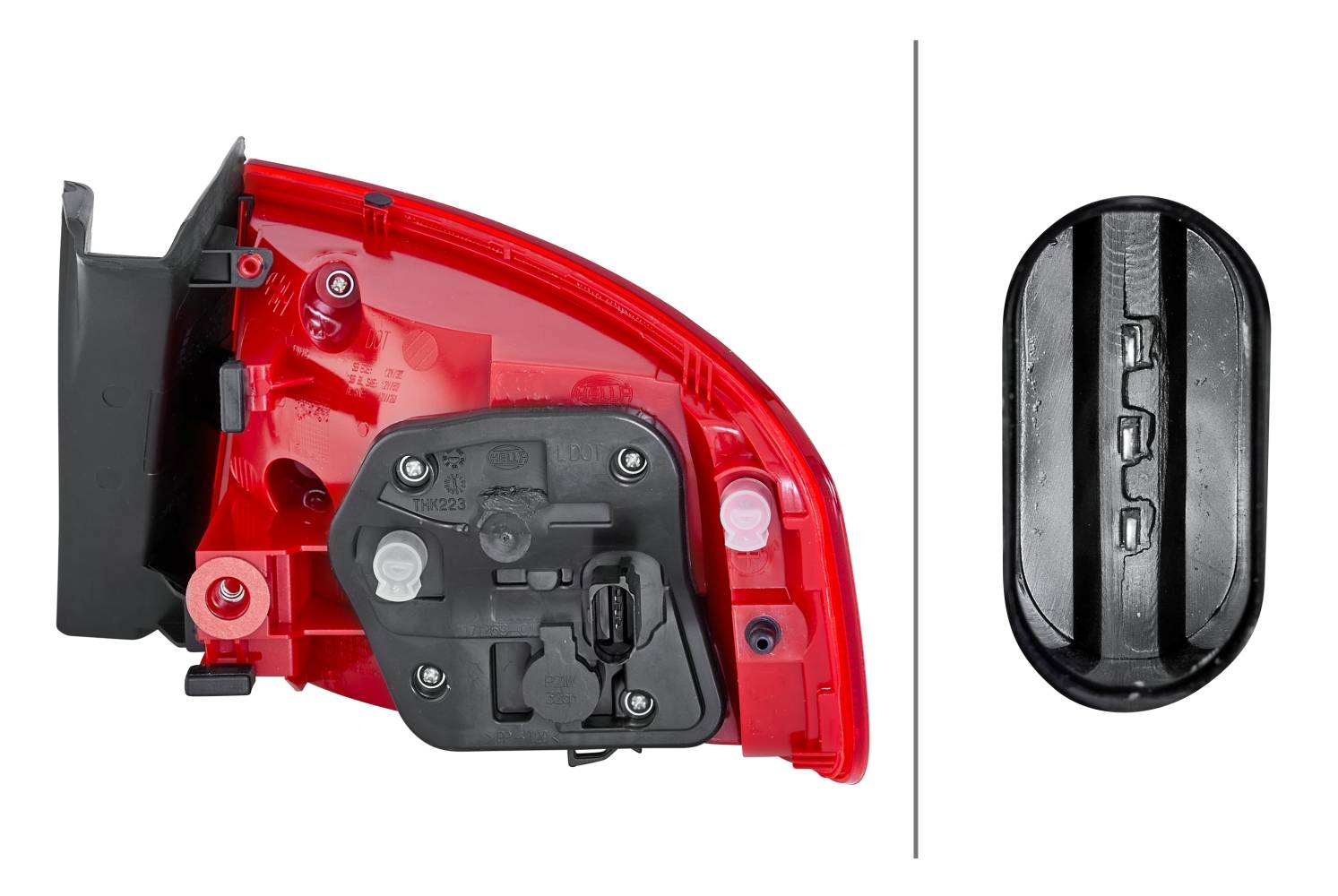HELLA 2VA 010 085-091 Heckleuchte - LED - äusserer Teil - links - für u.a. Audi A4 (8K2, B8)
