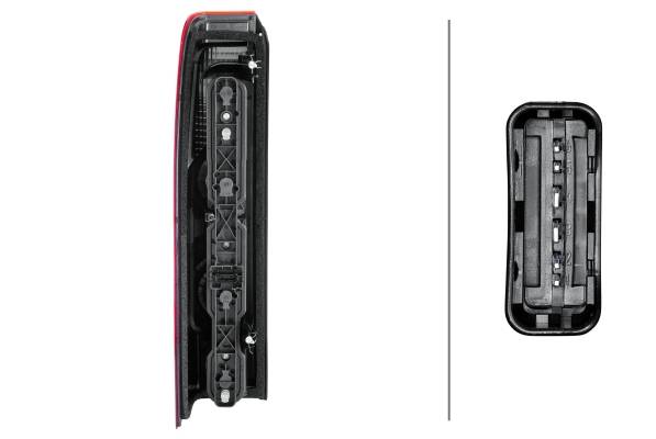 HELLA 2VA 010 110-061 Heckleuchte - Glühlampe - rechts - für u.a. Renault Master III Box (Fv)