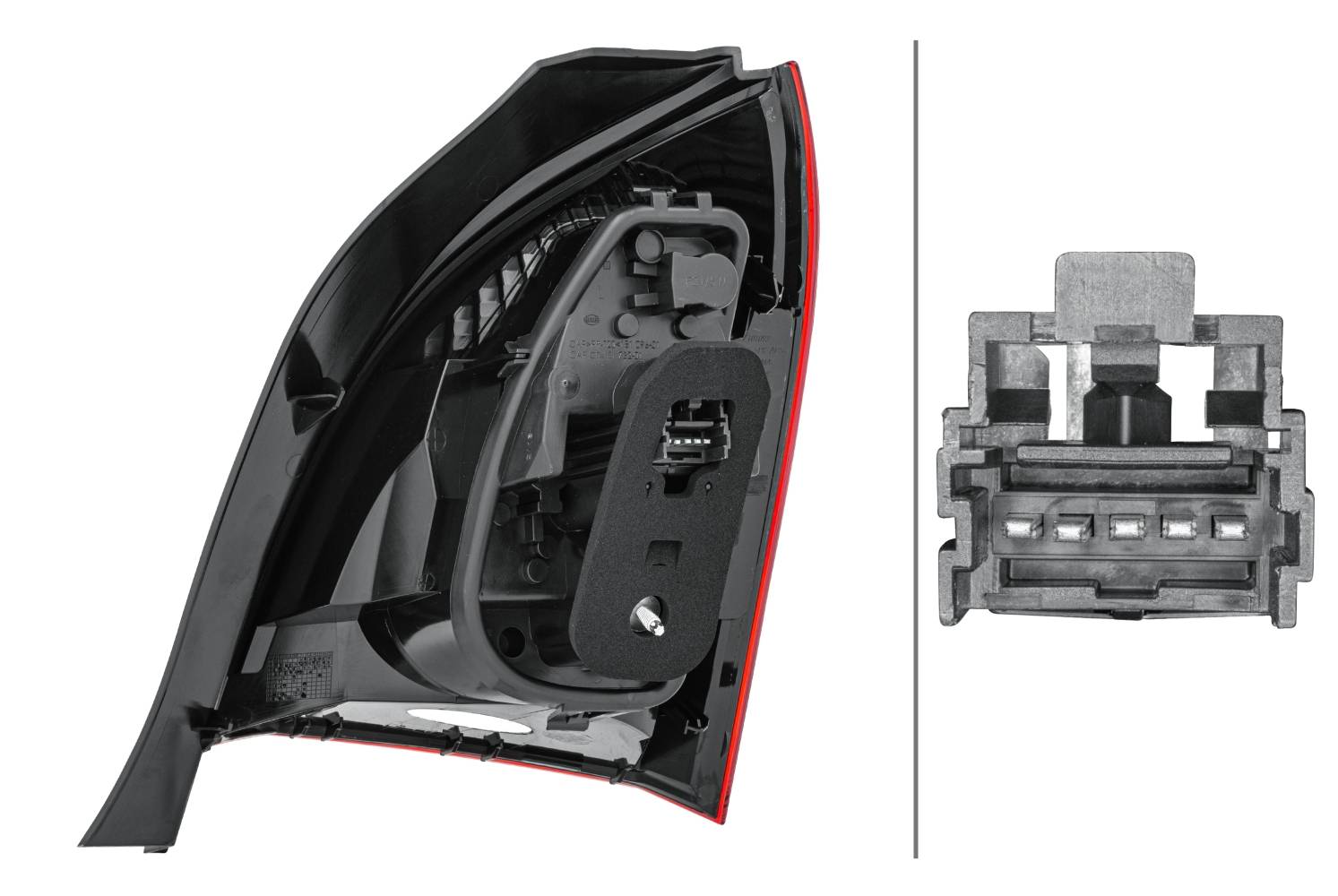 HELLA 2VA 010 938-031 Heckleuchte - Glühlampe - äusserer Teil - links - für u.a. Renault Twingo II (