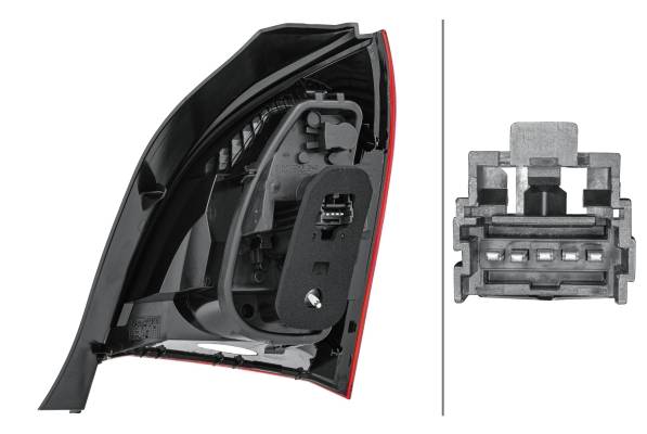 HELLA 2VA 010 938-031 Heckleuchte - Glühlampe - äusserer Teil - links - für u.a. Renault Twingo II (
