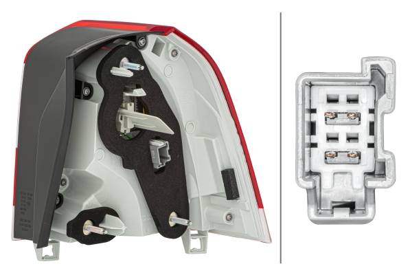 HELLA 2VA 011 527-031 Heckleuchte - LED - äusserer Teil - links - für u.a. Volvo V70 III (135)