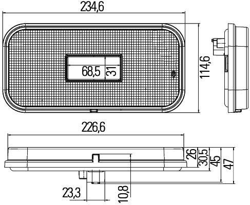 HELLA 2VA 011 900-031 Heckleuchte - LED - 24V - links/rechts