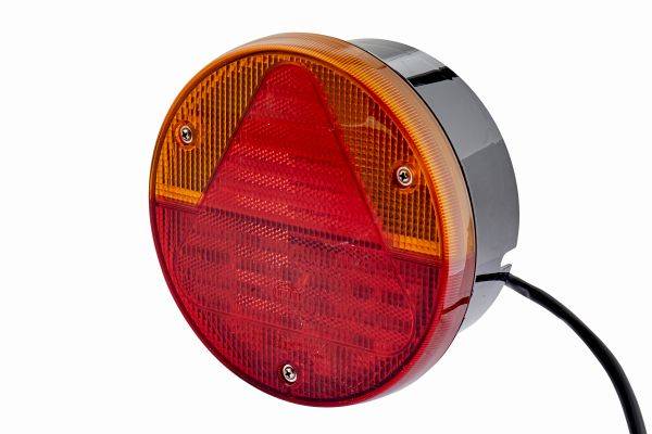 HELLA 2VA 012 497-161 Heckleuchte - Hybrid - 12V - Lichtscheibenfarbe: rot/gelb - LED-Lichtfarbe: ro