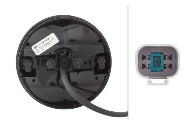 HELLA 2VA 012 497-261 Heckleuchte - Hybrid - 12V - Lichtscheibenfarbe: rot - LED-Lichtfarbe: rot - K