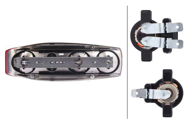 HELLA 2VA 341 419-021 Heckleuchte - Caraluna II - 12V - Einbau - rechts