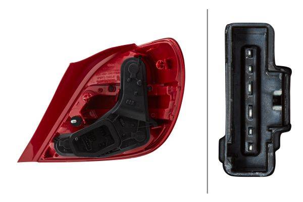 HELLA 2VA 354 673-011 Heckleuchte - LED - links - für u.a. Peugeot 207 (Wa_, Wc_)