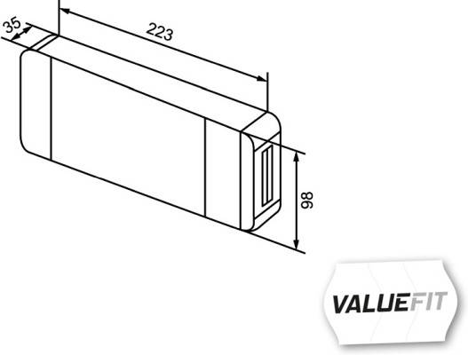 HELLA 2VB 357 020-001 Heckleuchte - Valuefit - LED - 12/24V - rechts/links