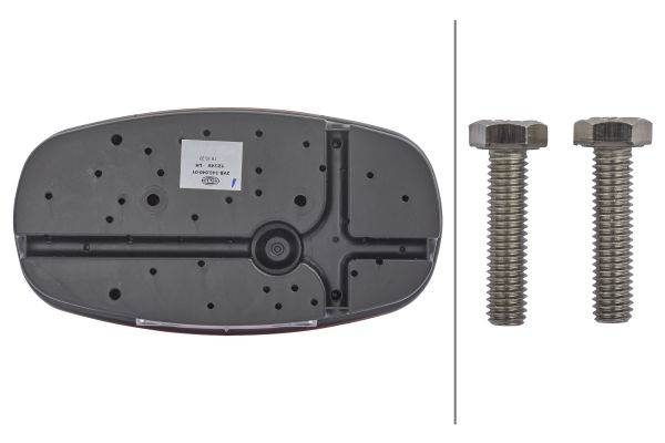 HELLA 2VB 343 640-011 Heckleuchte - Cargoluna - 12/24V - Anbau - links