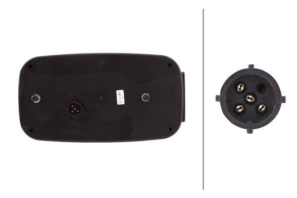 HELLA 2VB 998 232-021 Heckleuchte - 12V - Anbau - 5-polig - rechts