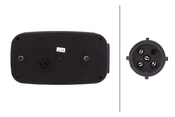 HELLA 2VB 998 232-101 Heckleuchte - 12V - Anbau - 5-polig - rechts