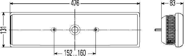 HELLA 2VD 007 323-031 Heckleuchte - 12/24V - Anbau - links/rechts