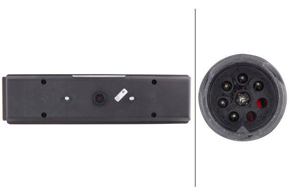 HELLA 2VD 007 323-131 Heckleuchte - 24V - Anbau - 8-polig - links/rechts