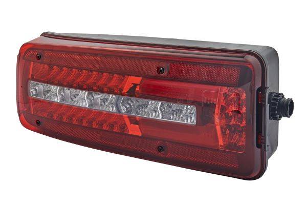 HELLA 2VD 012 381-011 Heckleuchte - Truck Full LED - LED - 24V - Stecker: DIN - 7-polig - links