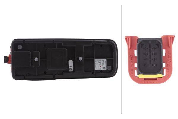 HELLA 2VD 012 381-211 Heckleuchte - Truck Full LED - LED - 24V - Anbau - LED-Lichtfarbe: gelb/rot/we