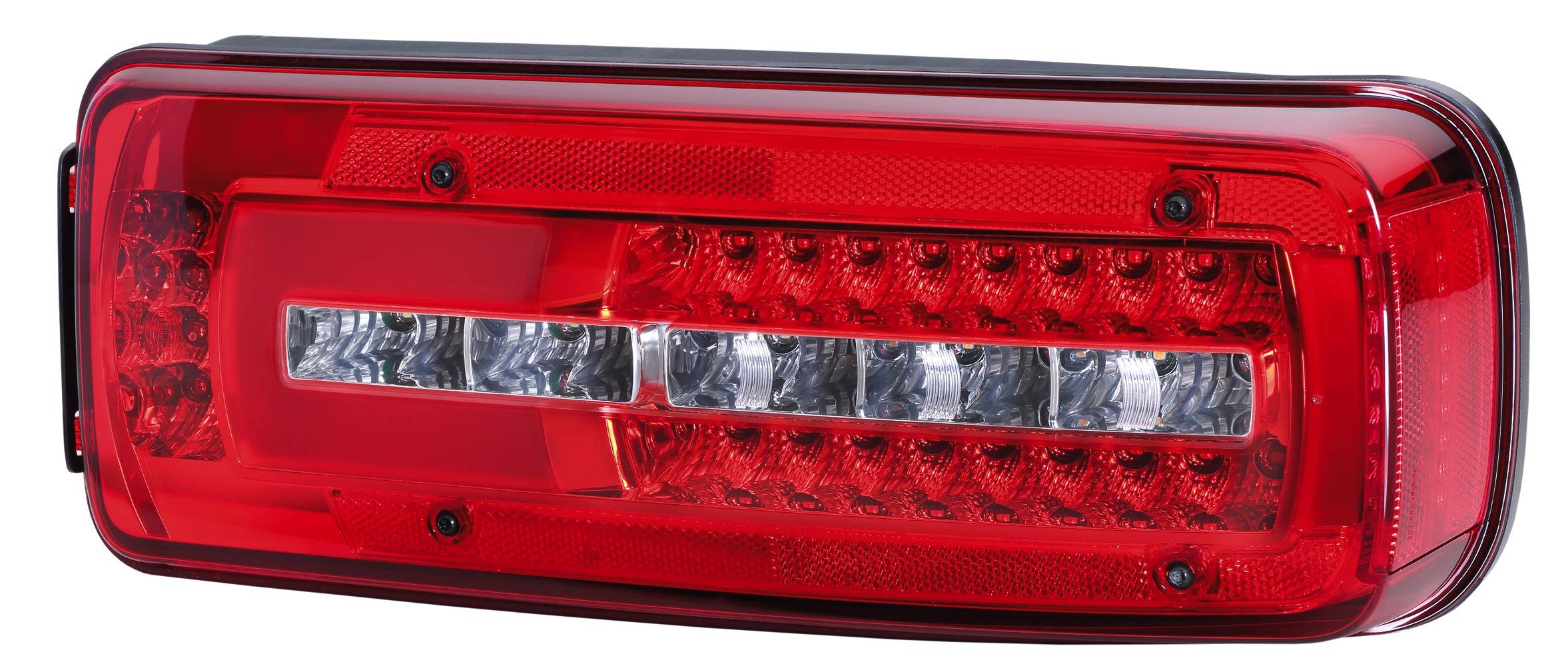 HELLA 2VP 012 381-281 Heckleuchte - Truck Full LED - LED - 24V - Anbau - Stecker: rückwärtig, rearwa