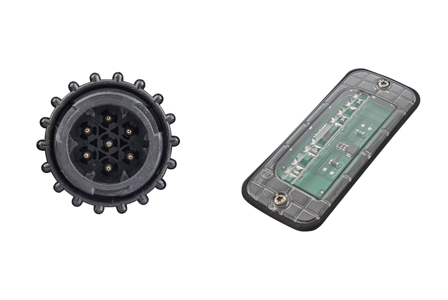 HELLA 2VD 012 381-351 Heckleuchte - Truck Full LED - LED - 24V - Anbau - LED-Lichtfarbe: gelb/rot/we