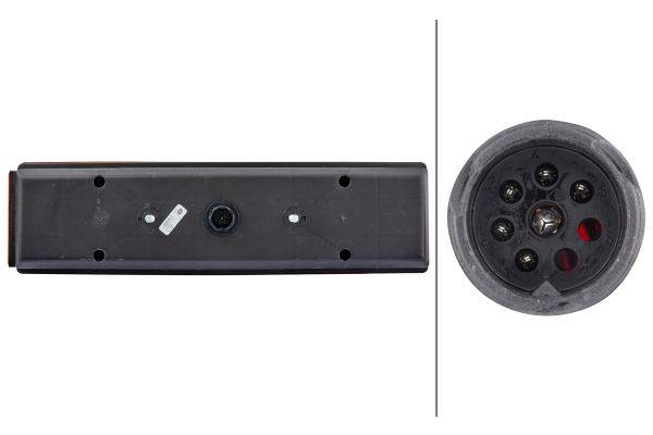 HELLA 2VP 007 323-121 Heckleuchte - 24V - Anbau - 8-polig - rechts