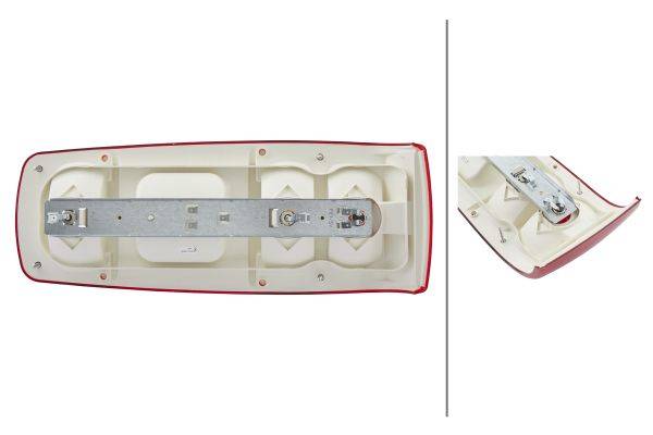 HELLA 2VP 007 502-037 Heckleuchte - Caraluna I - Glühlampe - links