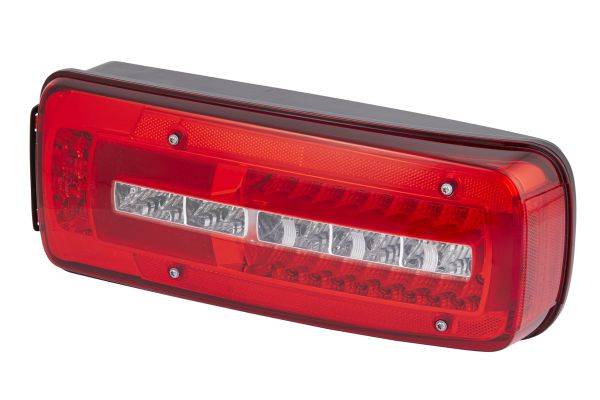 HELLA 2VP 012 381-261 Heckleuchte - Truck Full LED - LED - 24V - Anbau - Stecker: rückwärtig, rearwa