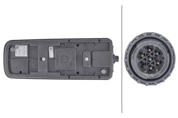 HELLA 2VP 012 381-321 Heckleuchte - Truck Full LED - LED - 24V - Anbau - LED-Lichtfarbe: gelb/rot/we
