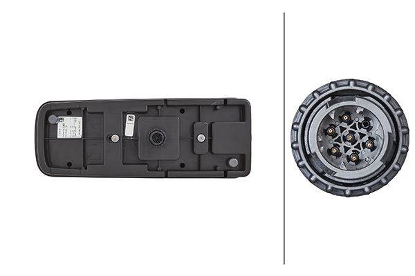 HELLA 2VP 012 381-361 Heckleuchte - Truck Full LED - LED - 24V - Anbau - LED-Lichtfarbe: gelb/rot/we