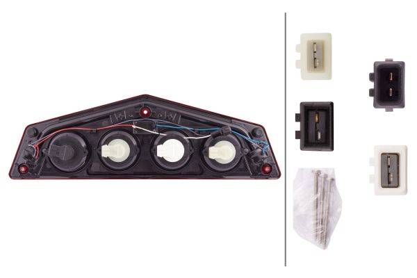 HELLA 2VP 012 570-111 Heckleuchte - Caraluna X - Hybrid - 12V - Einbau - links
