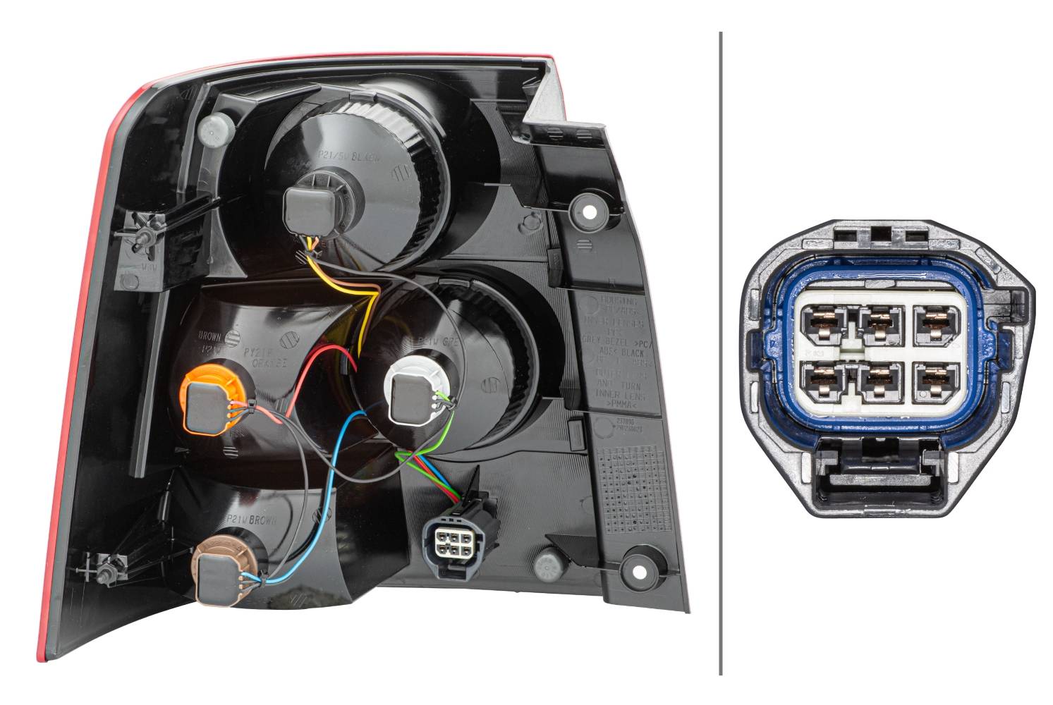 HELLA 2VP 238 023-161 Heckleuchte - Glühlampe - rechts - für u.a. Land Rover Range Rover Sport (L320