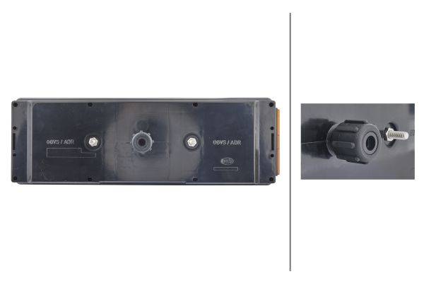 HELLA 2VP 340 450-031 Heckleuchte - EasyConn I - mit senkrechten Lichtkammern - Anbau/PG-Verschraubu