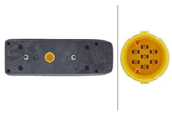 HELLA 2VP 340 930-011 Heckleuchte - EasyConn I - Glühlampe - 24V - Anbau - Stecker: EasyConn 1 x 7 -