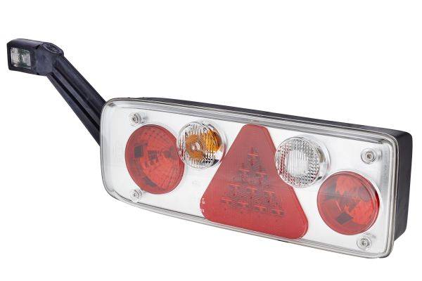 HELLA 2VP 340 940-111 Heckleuchte - EasyConn II Hybrid - LED - 24V - Anbau - Lichtscheibenfarbe: gla