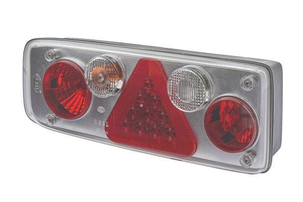 HELLA 2VP 340 942-011 Heckleuchte - EasyConn II Hybrid - Hybrid - 24V - Anbau - LED-Lichtfarbe: rot
