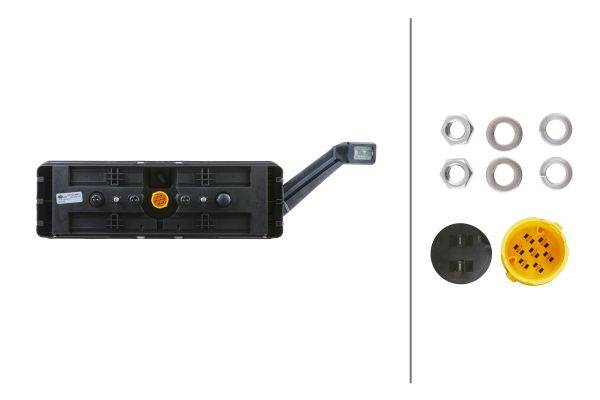 HELLA 2VP 340 960-111 Heckleuchte - LED - 24V - rechteckig - Anbau - Stecker: EasyConn 1 x 7/EasyCon