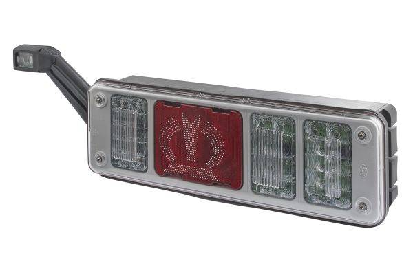 HELLA 2VP 340 960-231 Heckleuchte "Krone" - 24V - Anbau - Stecker: EasyConn - 7-polig - links