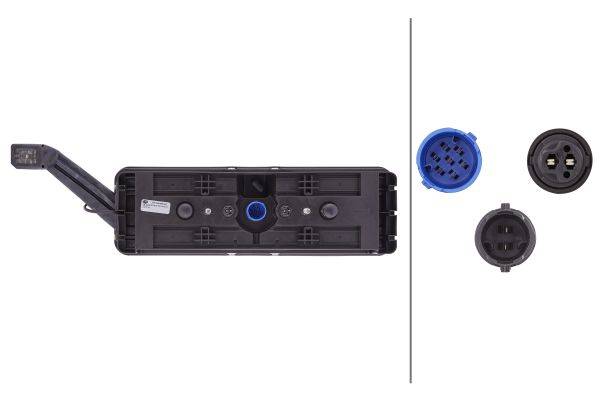 HELLA 2VP 340 960-241 Heckleuchte "Krone" - 24V - Anbau - Stecker: EasyConn - 7-polig - rechts