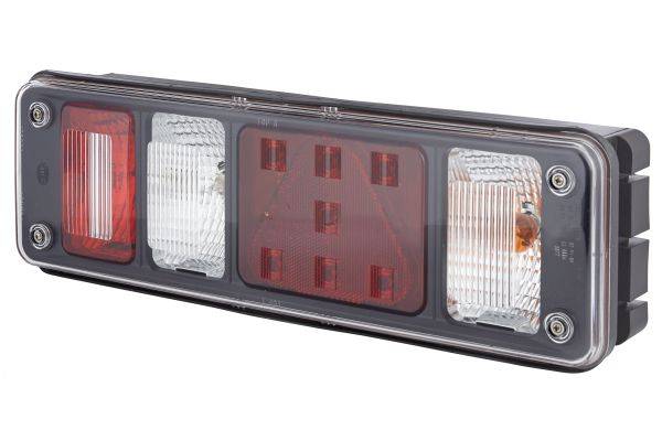 HELLA 2VP 340 961-021 Heckleuchte - Hybrid - 24V - rechteckig - Anbau - Stecker: EasyConn 1 x 7/Easy