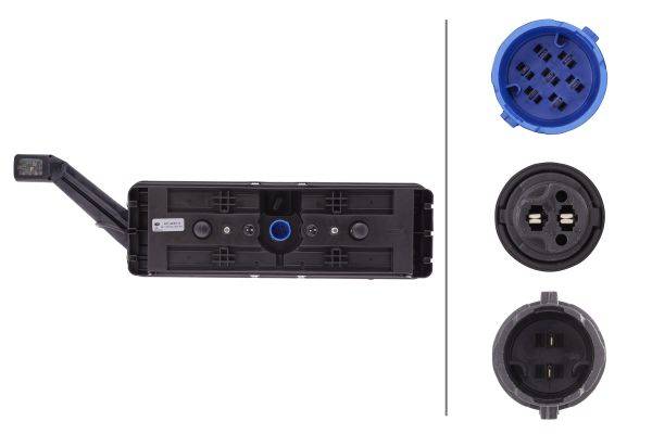 HELLA 2VP 340 961-141 Heckleuchte - Hybrid - 24V - rechteckig - Anbau - Stecker: EasyConn 1 x 7/Easy