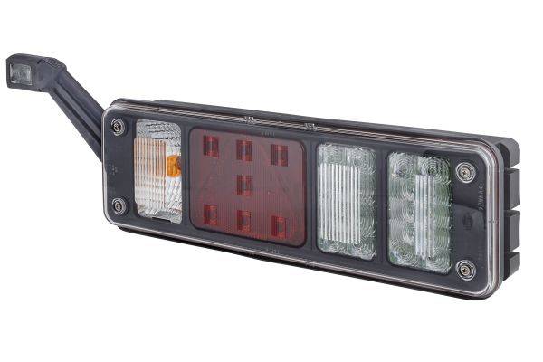 HELLA 2VP 340 961-151 Heckleuchte - Hybrid - 24V - rechteckig - Anbau - Stecker: EasyConn 1 x 7/Easy