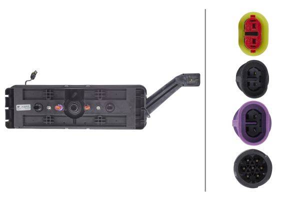 HELLA 2VP 340 961-431 Heckleuchte - Hybrid - 24V - rechteckig - Anbau - Stecker: DIN-Bajonett 1 x 7/