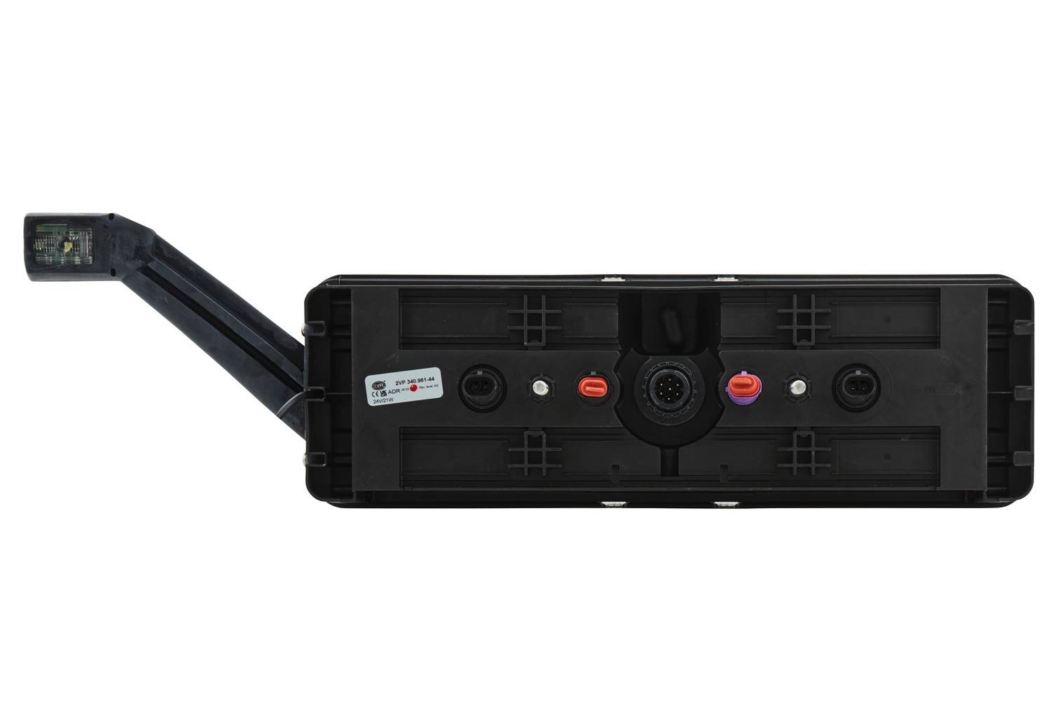 HELLA 2VP 340 961-441 Heckleuchte - Hybrid - 24V - rechteckig - Anbau - Stecker: DIN-Bajonett 1 x 7/