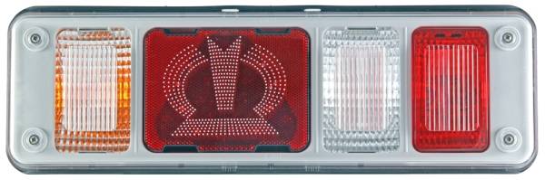 HELLA 2VP 340 961-511 Heckleuchte - Hybrid - 24V - Anbau - Stecker: EasyConn 1 x 7/EasyConn 4 x 2 -