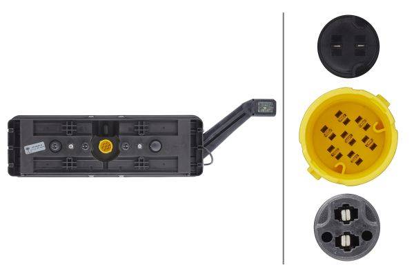 HELLA 2VP 340 961-531 Heckleuchte - Hybrid - 24V - Anbau - Stecker: EasyConn - 7-polig - links