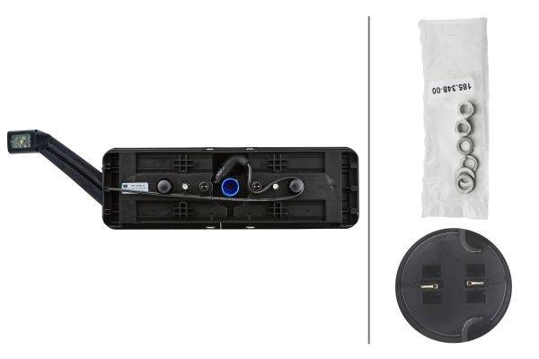 HELLA 2VP 340 961-541 Heckleuchte - Hybrid - 24V - Anbau - Stecker: EasyConn - 7-polig - rechts