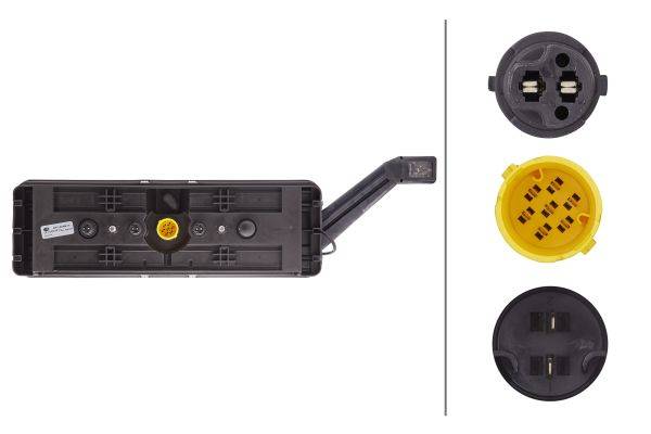 HELLA 2VP 340 966-111 Heckleuchte - LED - 24V - rechteckig - Anbau - links