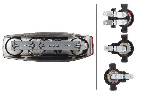 HELLA 2VP 343 590-017 Heckleuchte - Caraluna Modular II Plus - 12V - Einbau - links