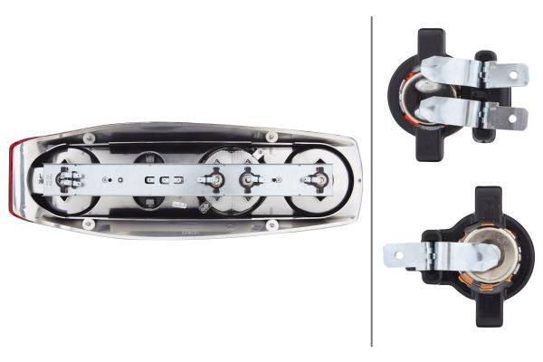 HELLA 2VP 343 590-027 Heckleuchte - Caraluna Modular II Plus - 12V - Einbau - rechts