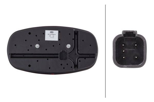 HELLA 2VP 343 640-051 Heckleuchte - Cargoluna - 12/24V - Anbau - links