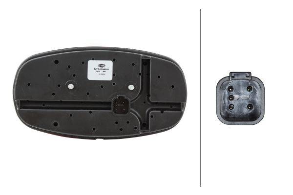 HELLA 2VP 343 640-081 Heckleuchte - Cargoluna - 24V - Anbau - rechts