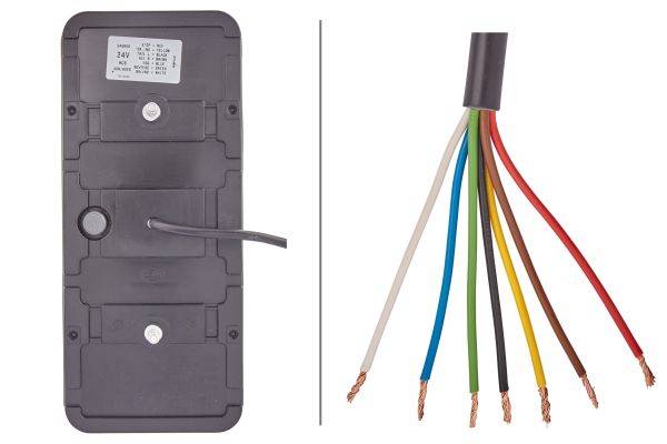 HELLA 2VP 345 900-221 Heckleuchte - Coluna - LED - 24V - Anbau - LED-Lichtfarbe: gelb/rot/weiß - Kab